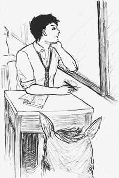 distracted highschooler