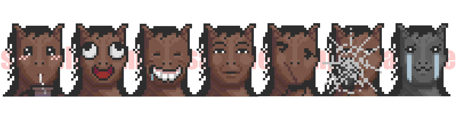 Horse-bib pixel reactions